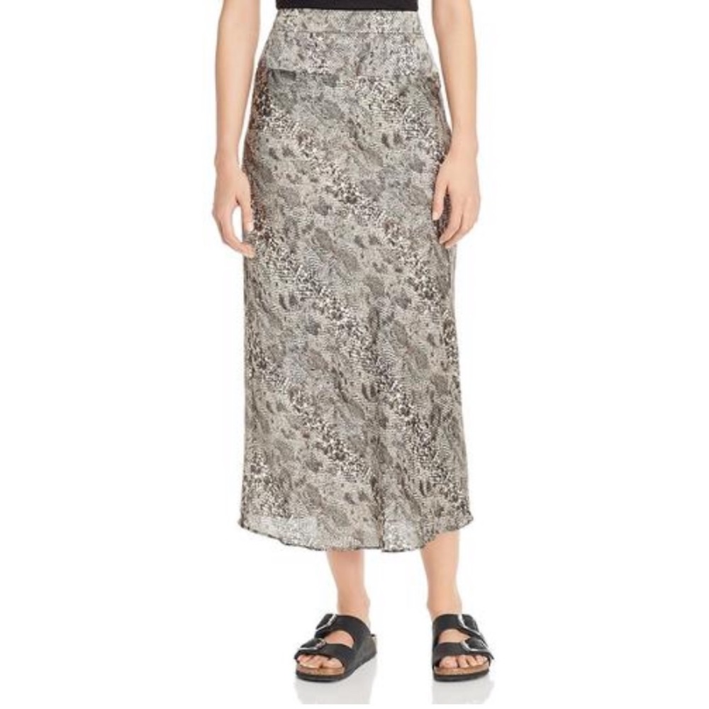 NWOT Free People Satin Midi Skirt